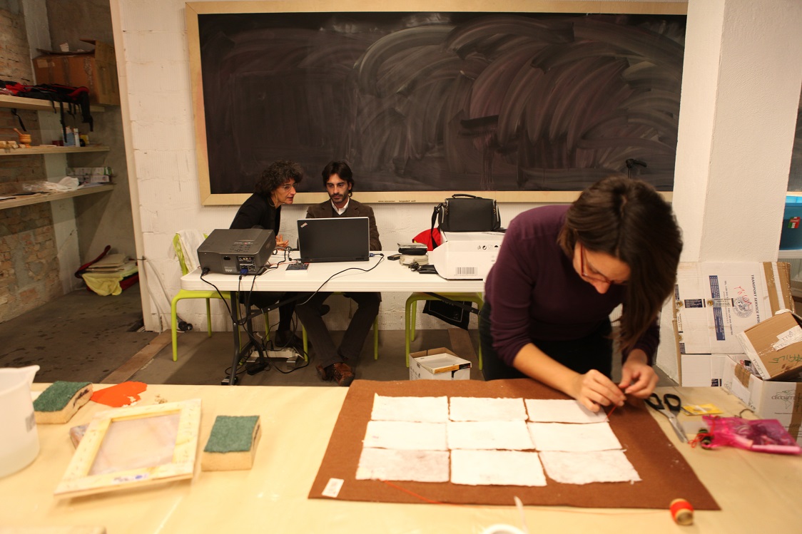 biennale di venezia laboratorio della carta segni d'acqua riccardo ajossa